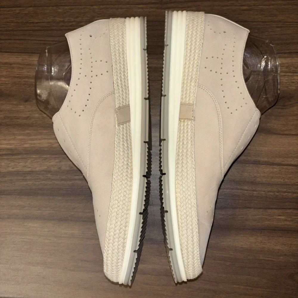 Vaneli Sport 10 M Quain Stone Nubuck Espadrille Perforated Sneaker Slip On